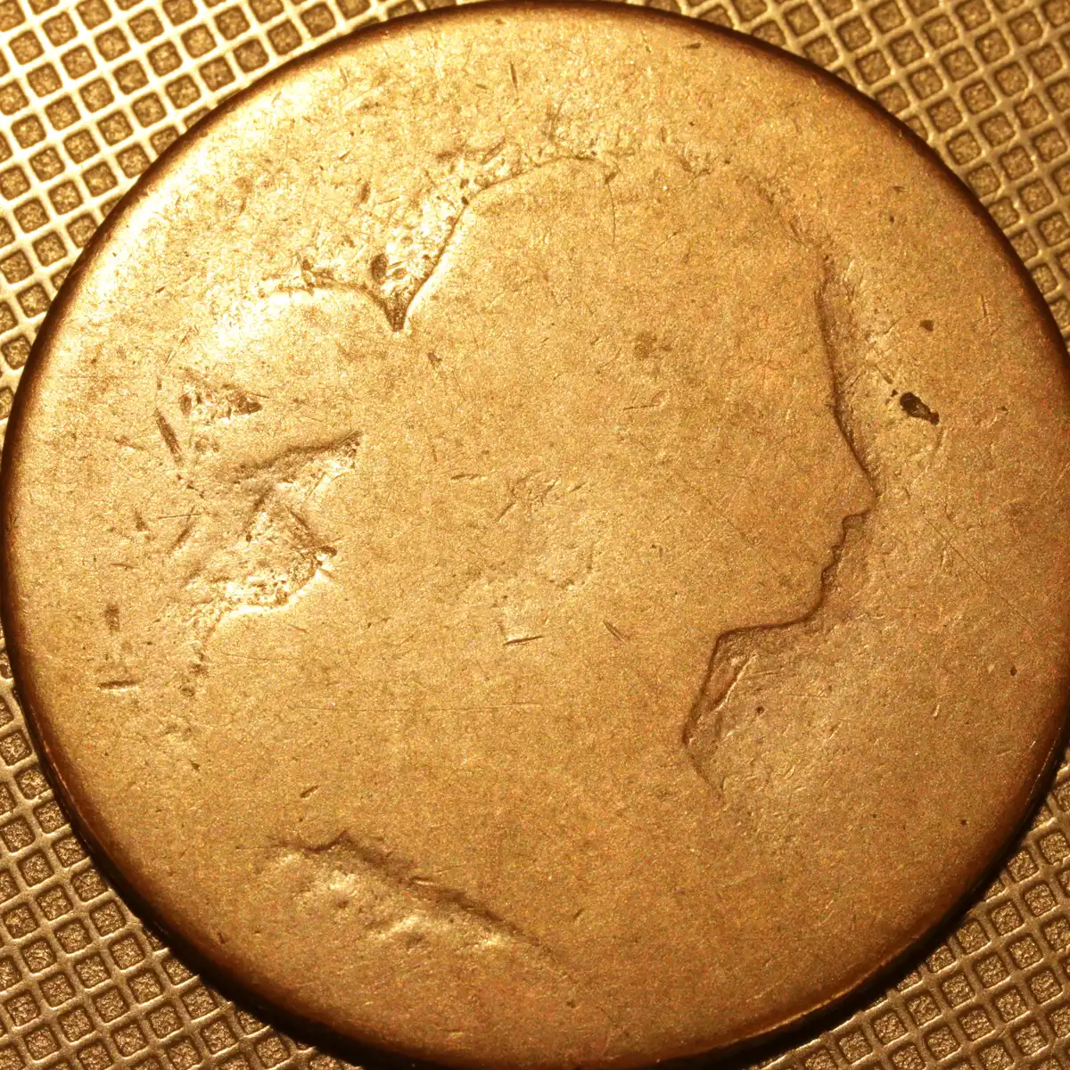 1857-Flying-Eagle-Cent-With-Hole